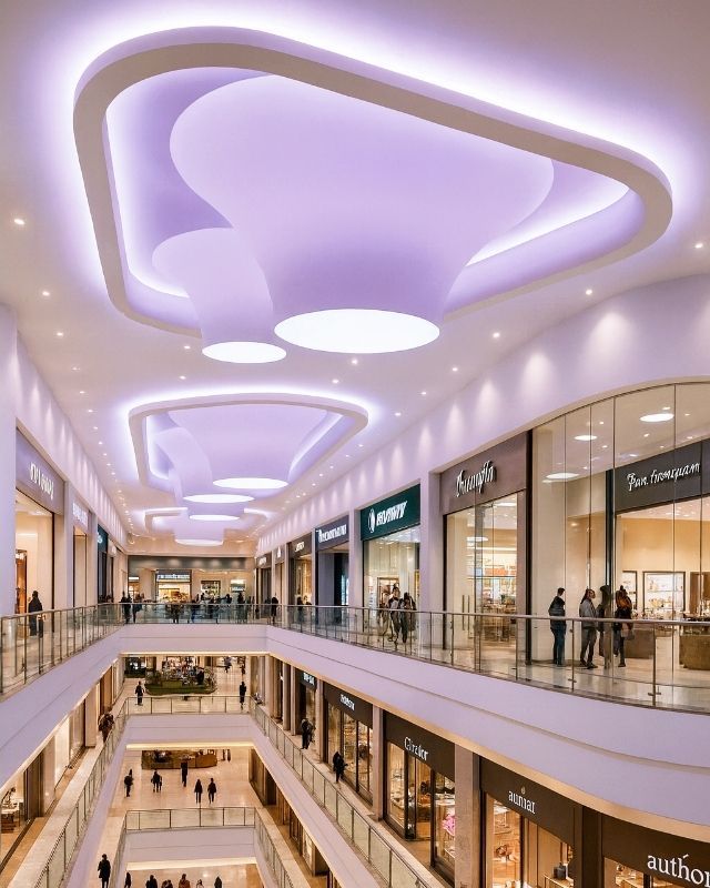 Retroiluminación centro comercial