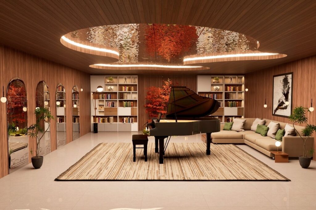 Techo comercio salón piano